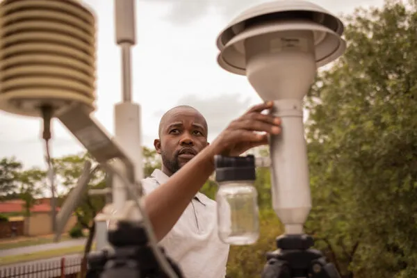 Air polltution monitoring in Diepkloof, Johannesburg, South Africa.