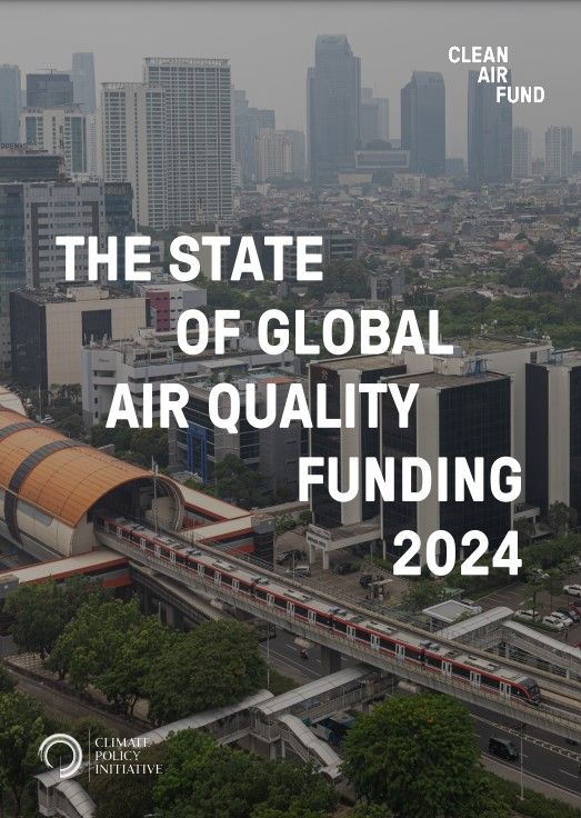 The State of Global Air Quality Funding 2024 report cover