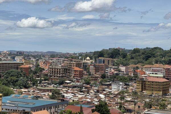 City line of Kampala Uganda