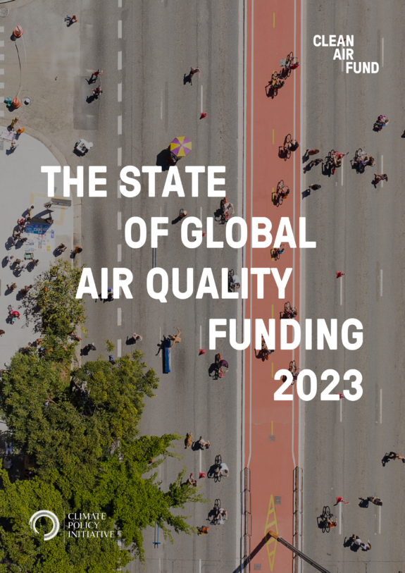 Cover of State of Global Air Quality Funding report